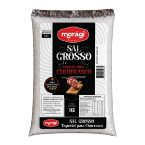 Sal Grosso Branco para Churrasco 1kg
